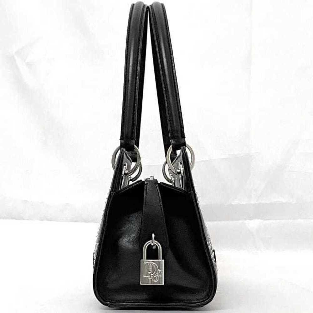 CHRISTIAN DIOR Black Leather Shoulder Bag - Picture 3 of 11